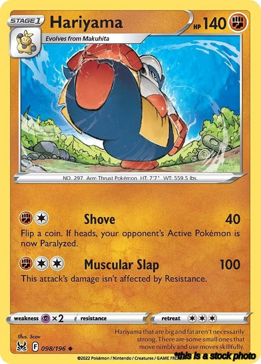 Uncommon Hariyama [098/196 Lightly Played ]