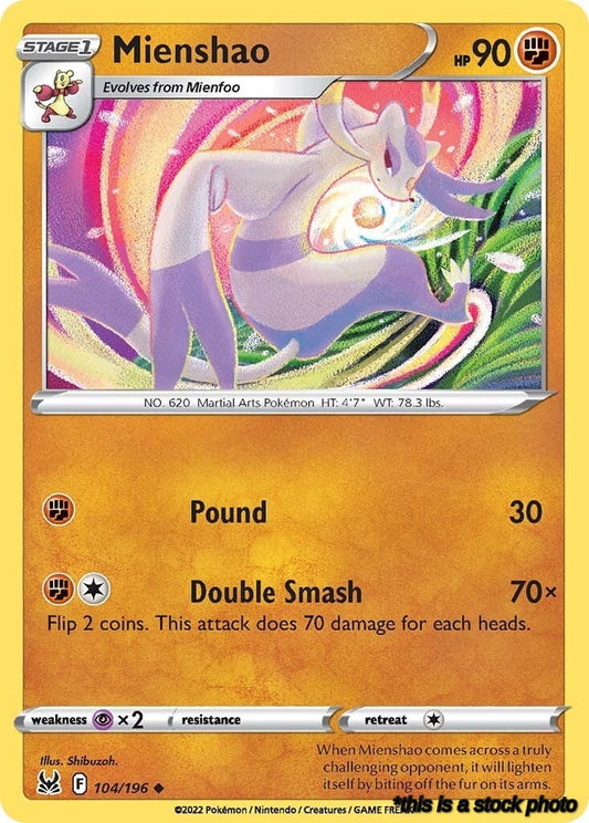 Normal Mienshao [104/196 Near Mint ]
