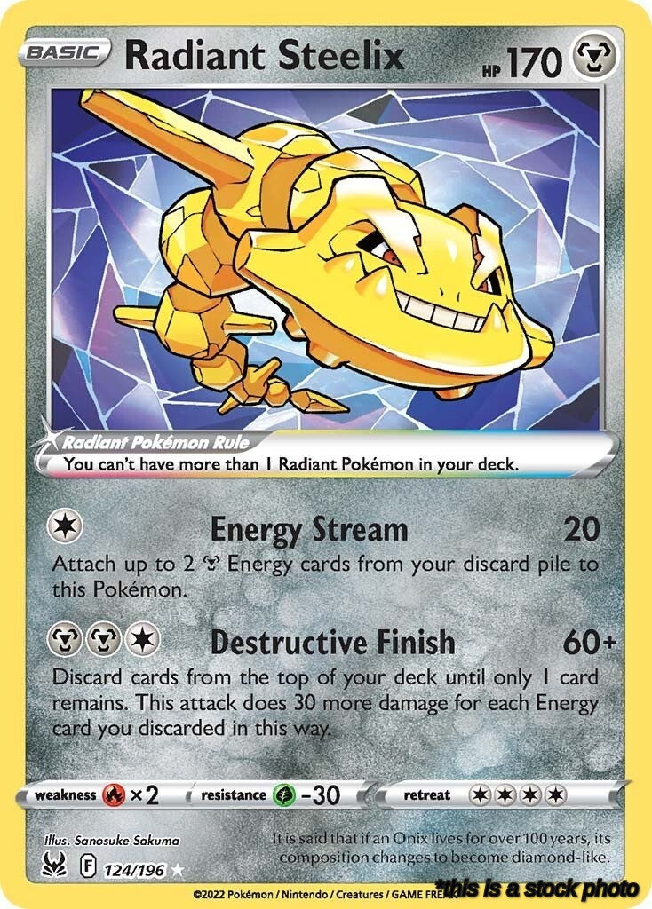 Radiant Rare Radiant Steelix [124/196 Lightly Played ]