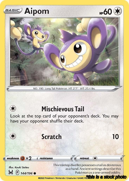 Normal Aipom [144/196 Lightly Played ]