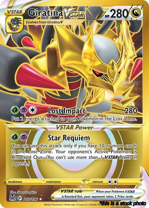 212/196 Giratina VSTAR (212) (Secret) Secret Rare Holofoil