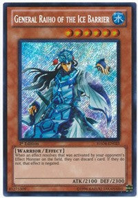 Unlimited General Raiho of the Ice Barrier [HA04-EN025 Near Mint] Secret Rare
