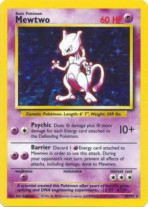 010/102 Mewtwo Holo Rare Holofoil