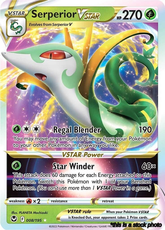 Holofoil Serperior VSTAR [008/195 Lightly Played ]