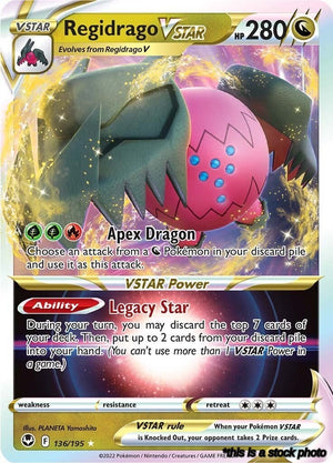 136/195 Regidrago VSTAR Ultra Rare Holofoil