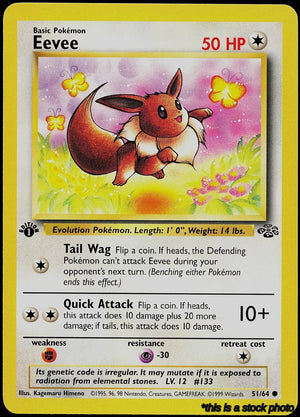 51/64 Eevee Common 1st Edition