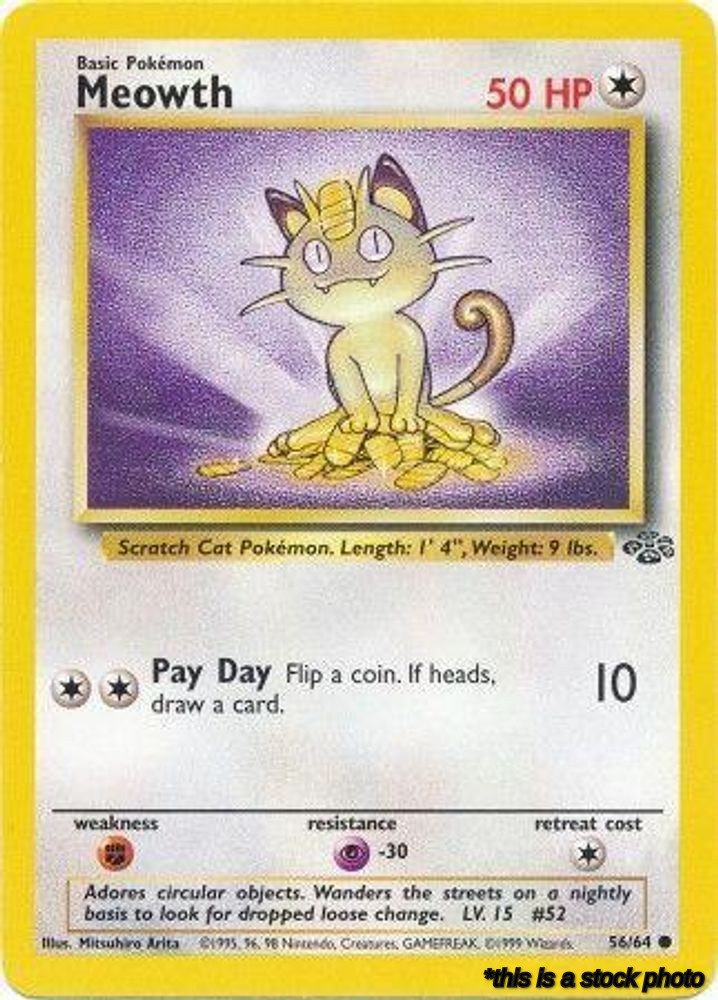 56/64 Meowth Common Unlimited