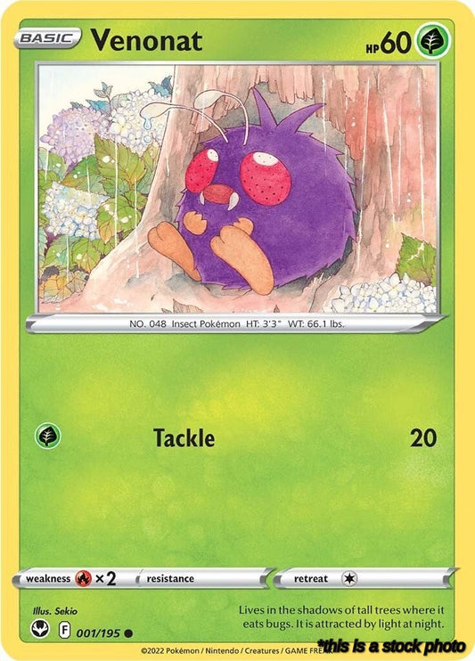 Common Venonat [001/195 Near Mint ]