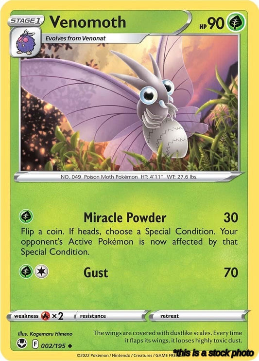 Uncommon Venomoth [002/195 Moderately Played ]