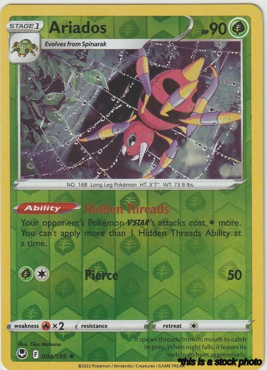 004/195 Ariados Holo Rare Reverse Holofoil