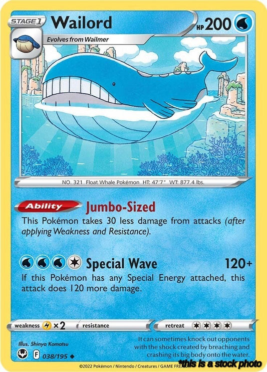 Uncommon Wailord [038/195 Near Mint ]