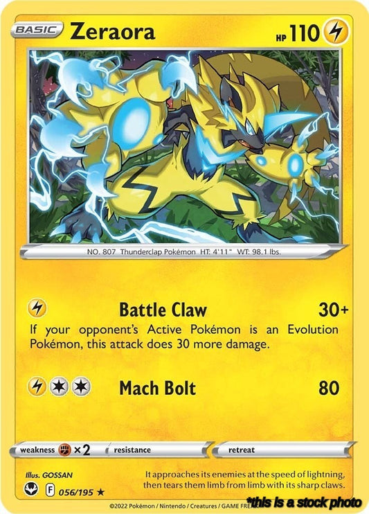 Rare Zeraora [056/195 Near Mint ]