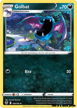 104/195 Golbat Uncommon Reverse Holofoil
