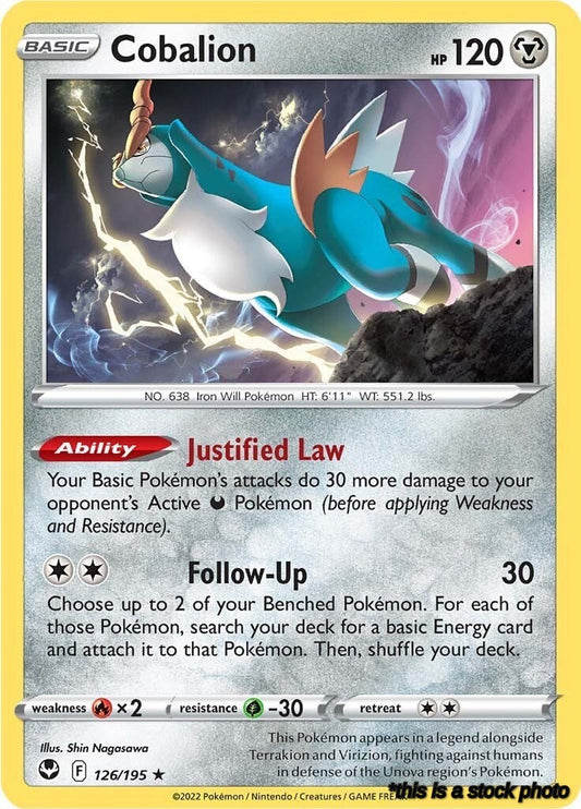 Rare Cobalion [126/195 Near Mint ]