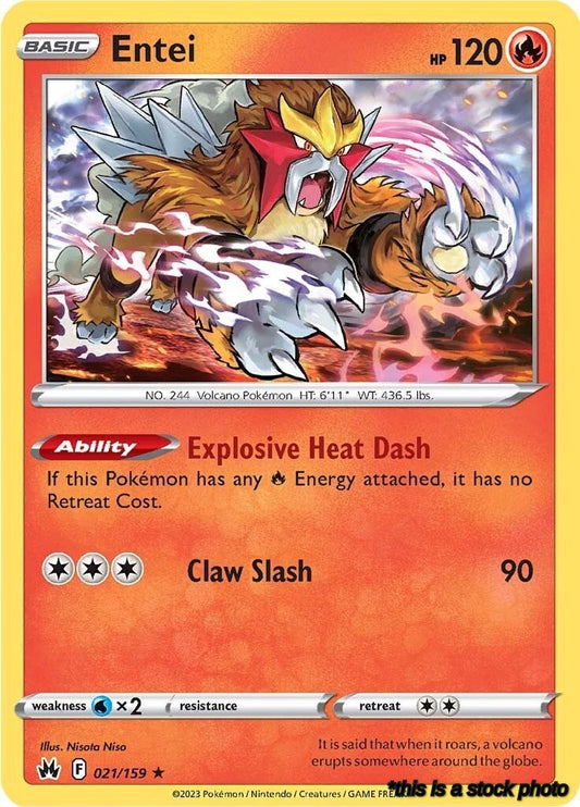 021/159 Entei Holo Rare Holofoil