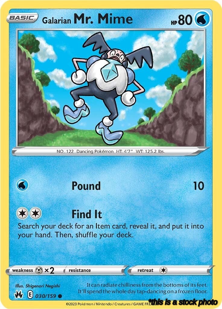 Reverse Holofoil Galarian Mr. Mime [030/159 Lightly Played ]