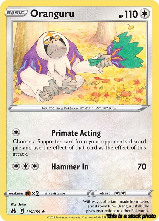 119/159 Oranguru Rare Reverse Holofoil