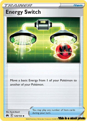 Reverse Holofoil Energy Switch [129/159 Near Mint ]