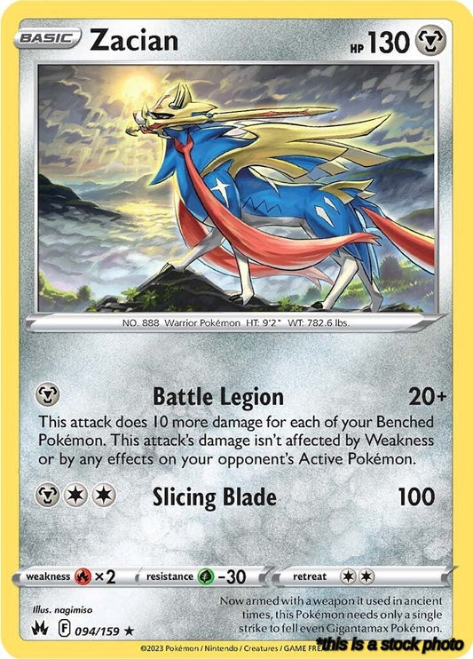 094/159 Zacian Holo Rare Holofoil