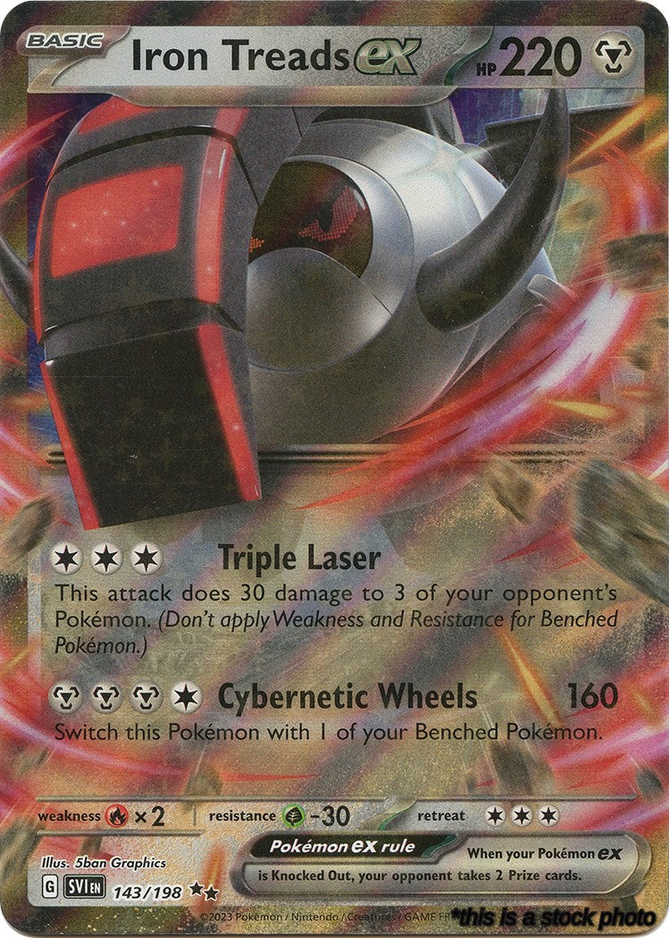 Double Rare Iron Treads ex - 143/198 [143/198 Near Mint ]