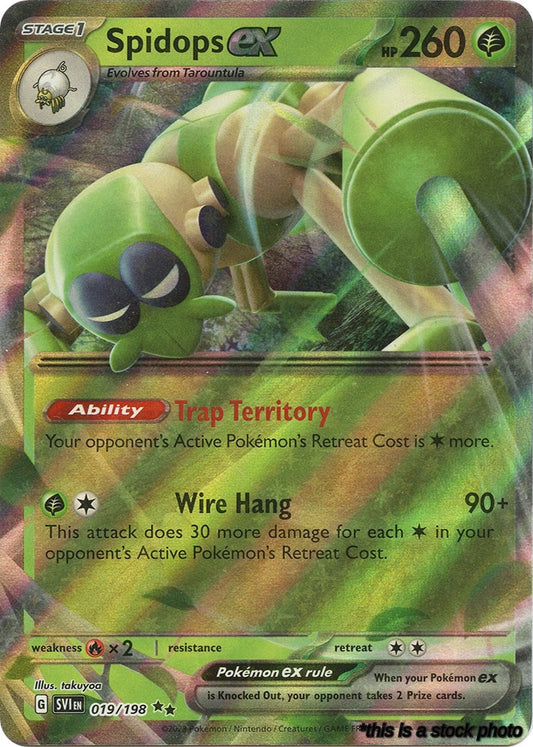 Double Rare Spidops ex - 019/198 [019/198 Near Mint ]