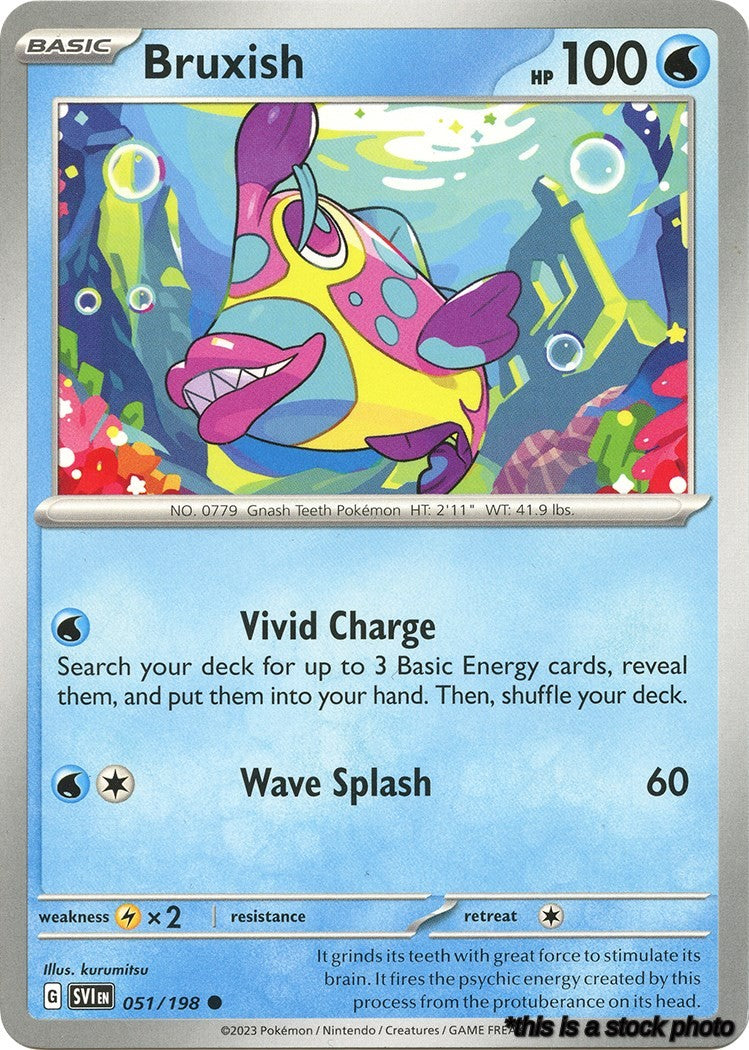 051/198 Bruxish Common Reverse Holofoil