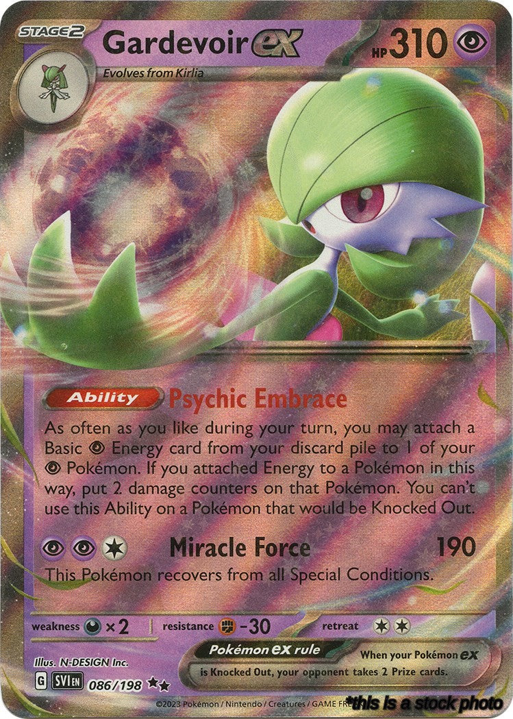 Double Rare Gardevoir ex - 086/198 [086/198 Near Mint ]