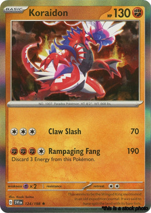 124/198 Koraidon Rare Holofoil