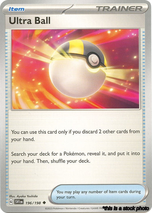 Reverse Holofoil Ultra Ball [196/198 Near Mint ]