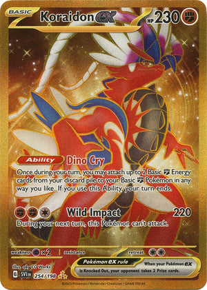 254/198 Koraidon ex Hyper Rare Holofoil