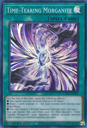 1st Edition Time-Tearing Morganite [CYAC-EN067 Near Mint] Super Rare