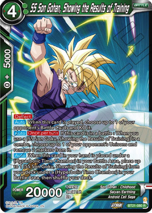 BT21-080 SS Son Gohan, Showing the Results of Training