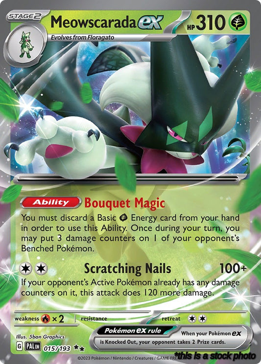 Double Rare Meowscarada ex - 015/193 [015/193 Lightly Played ]