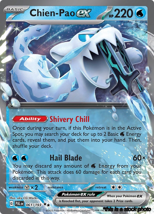 Double Rare Chien-Pao ex - 061/193 [061/193 Near Mint ]