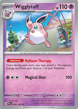 Rare Wigglytuff [084/193 Near Mint ]