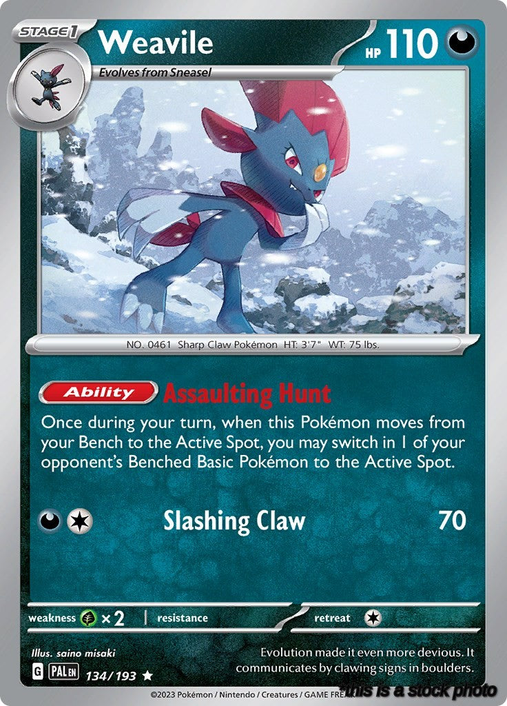 Rare Weavile [134/193 Near Mint ]