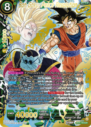 BT21-148 Son Goku, Peace Resolution