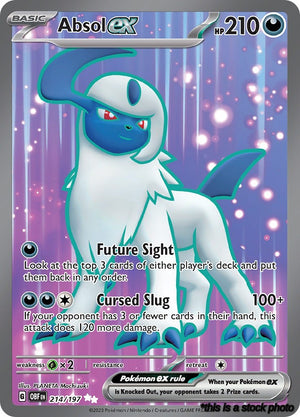 214/197 Absol ex Ultra Rare Holofoil