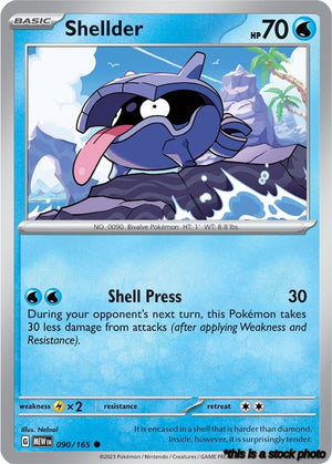 090/165 Shellder Common Normal