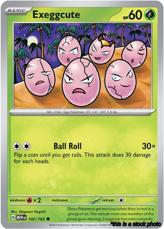 Common Exeggcute [102/165 Near Mint ]