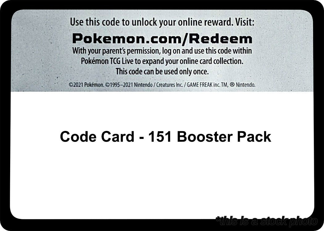 Code Card - 151 Booster Pack