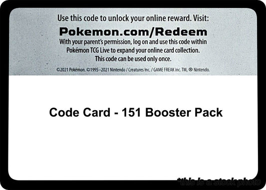 Code Card - 151 Booster Pack