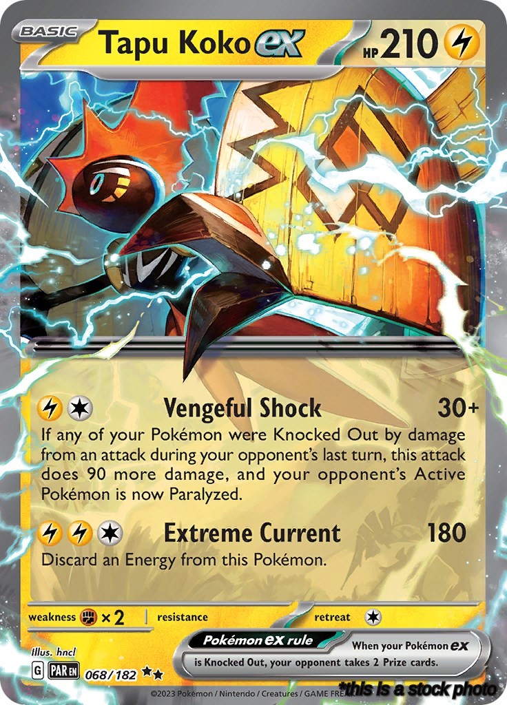 Double Rare Tapu Koko ex - 068/182 [068/182 Near Mint ]
