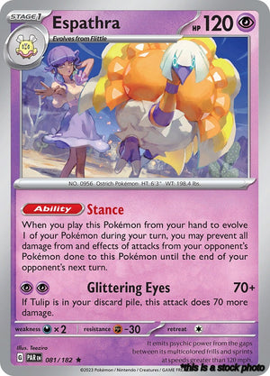081/182 Espathra Rare Holofoil