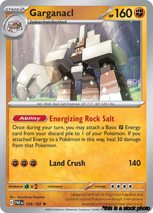 104/182 Garganacl Rare Holofoil