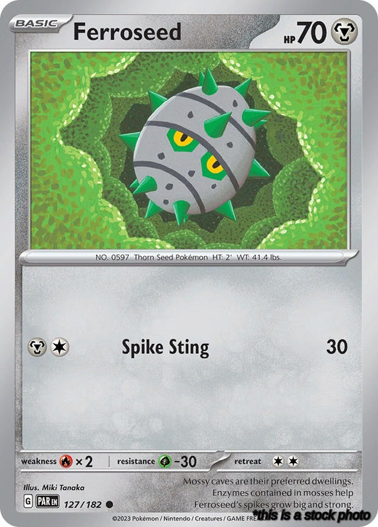 127/182 Ferroseed Common Reverse Holofoil