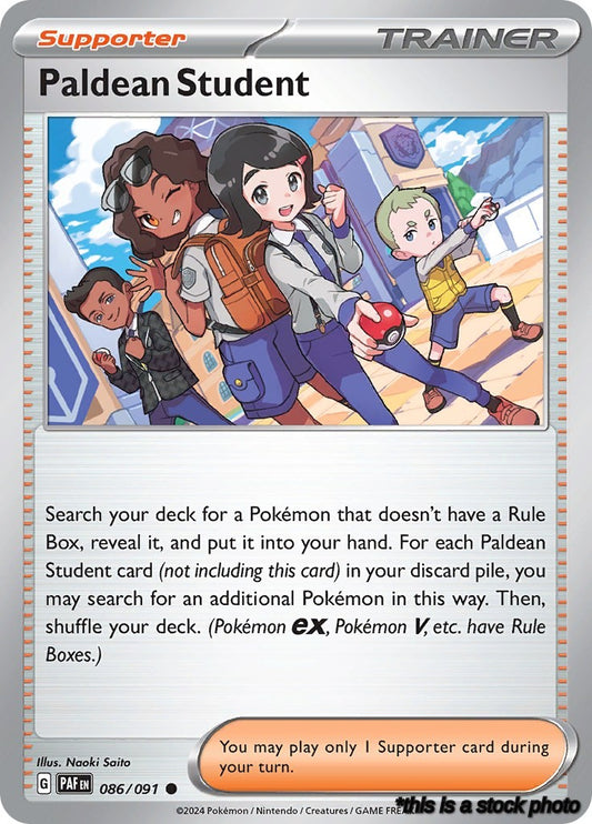 Common Paldean Student - 086/091 [086/091 Near Mint ]