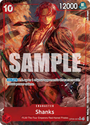 OP06-007 Shanks (Alternate Art) Super Rare
