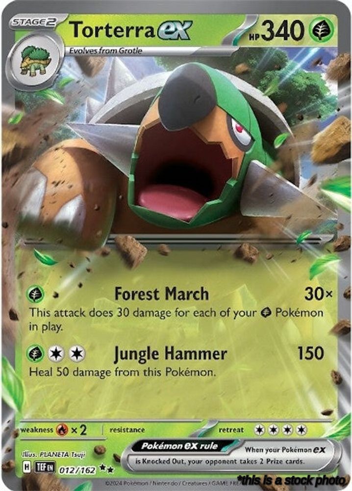 Double Rare Torterra ex - 012/162 [012/162 Near Mint ]