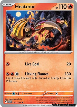 031/162 Heatmor Common Reverse Holofoil